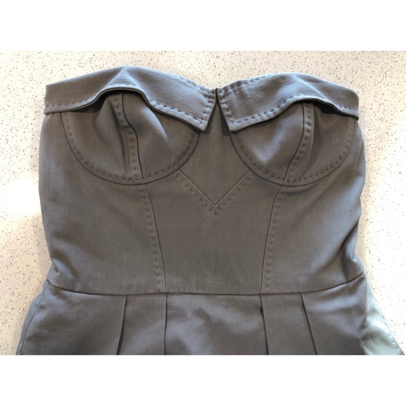 DSQUARED2 Gray Strapless Bustier Dress SZ 38 2 0 - Picture 3 of 8
